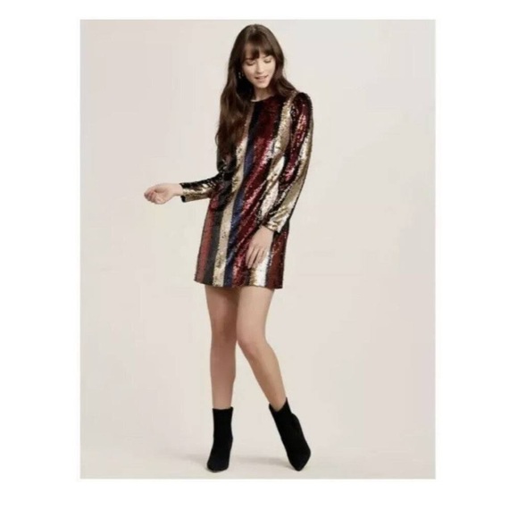 ALI & JAY Dresses & Skirts - NWT ALI & JAY MEMBERS ONLY Striped Sequin Mini Cocktail Evening Dress Small $158